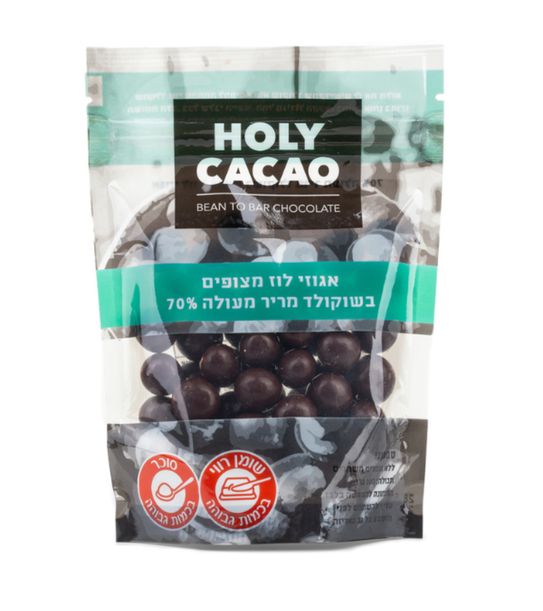 אגוזים מצופים שוקולד 100 גרם