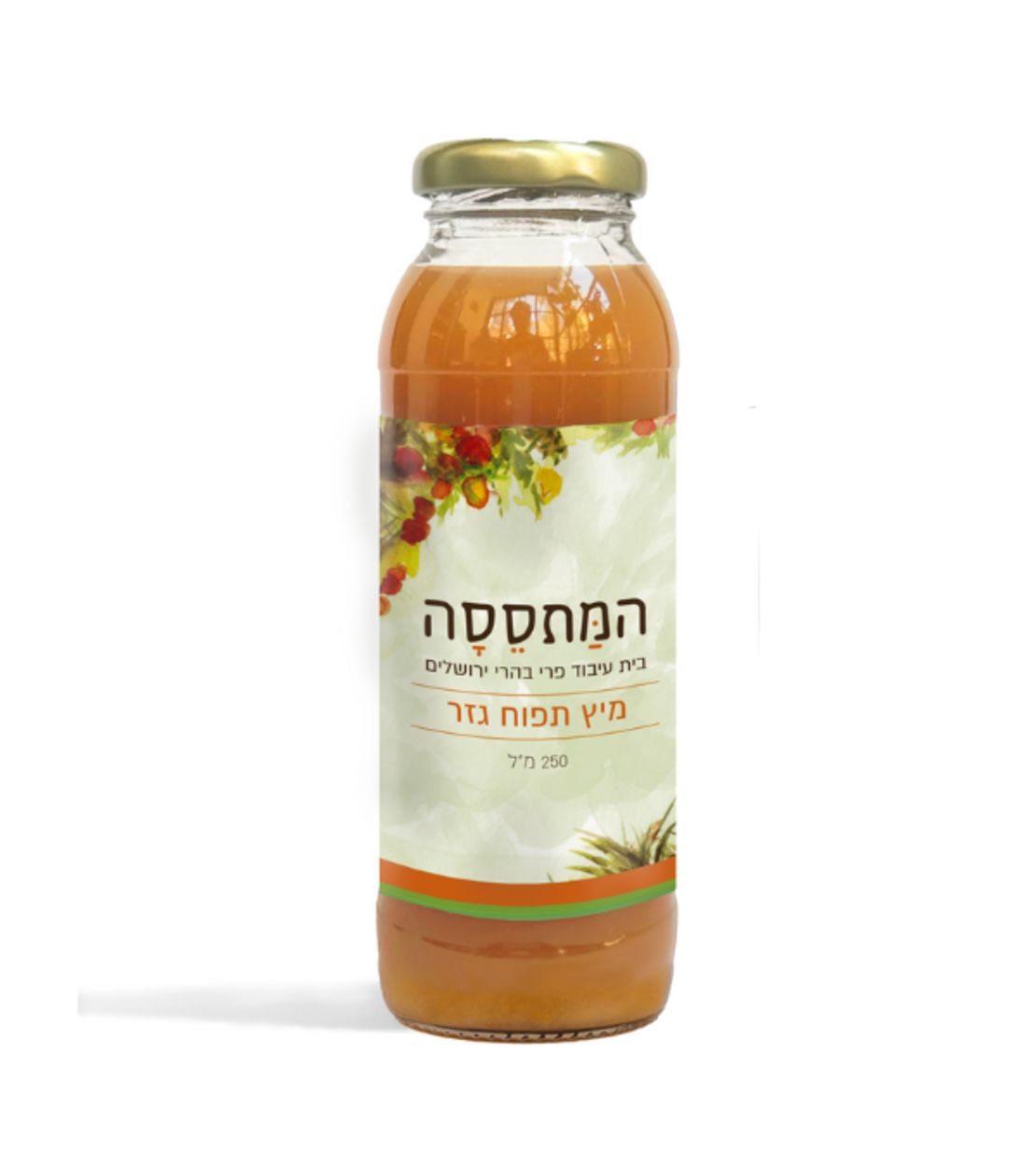 מיץ טבעי המתססה תפוח גזר
