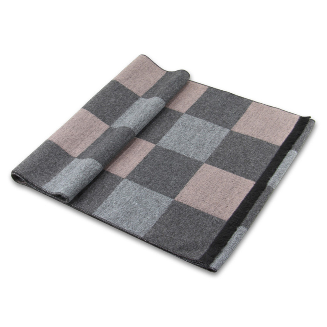 צעיף  שחמט ורוד דגם 781