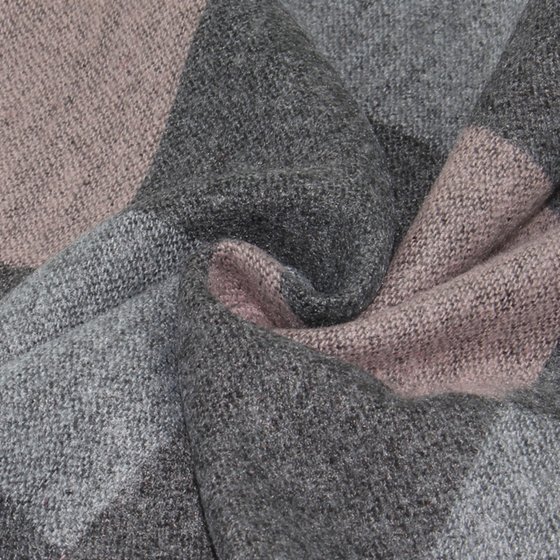 צעיף  שחמט ורוד דגם 781