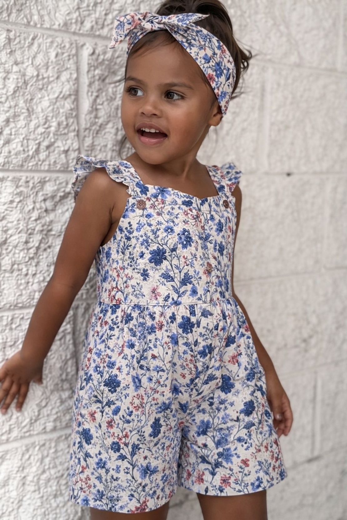 אריג דאבל טטרה דפוס פרחי שדה דיגיטלי