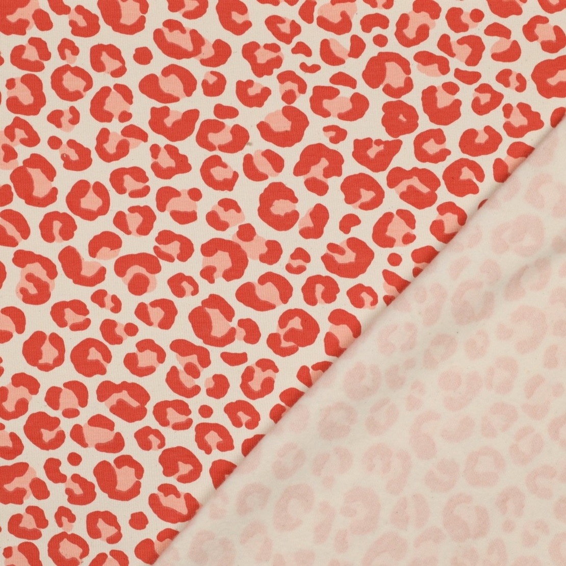 בד פוטר דפוס מנומר גווני כתום בז