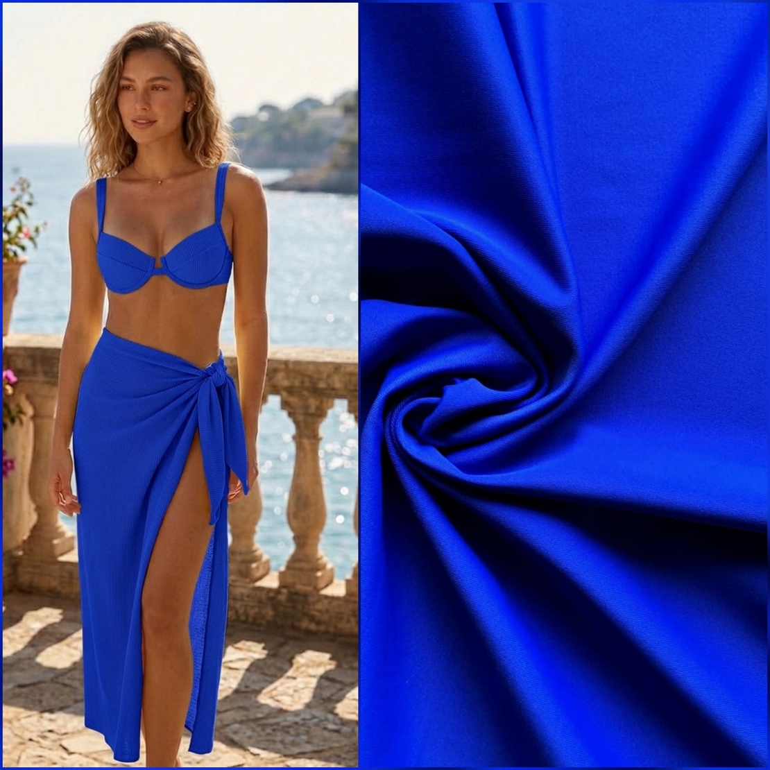 לייקרה בגד ים צבע כחול רויאל דגם malaga