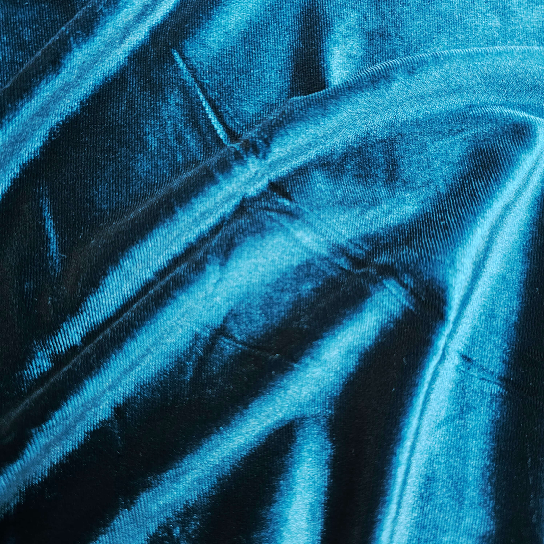 קטיפה קוריאנית צבע פטרול