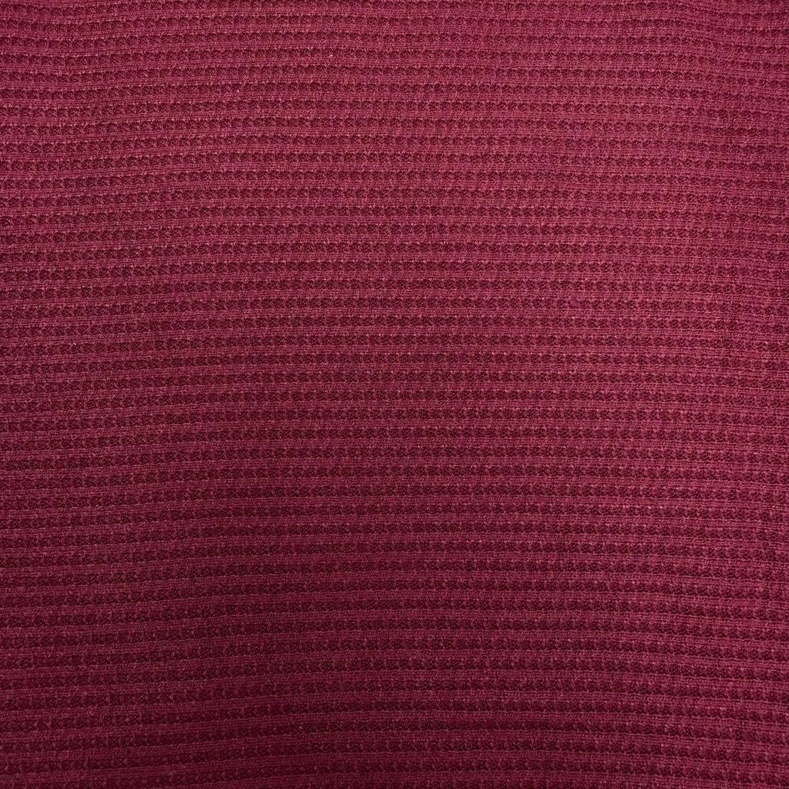 סריג וופל צבע בורדו דגם אנסטסיה