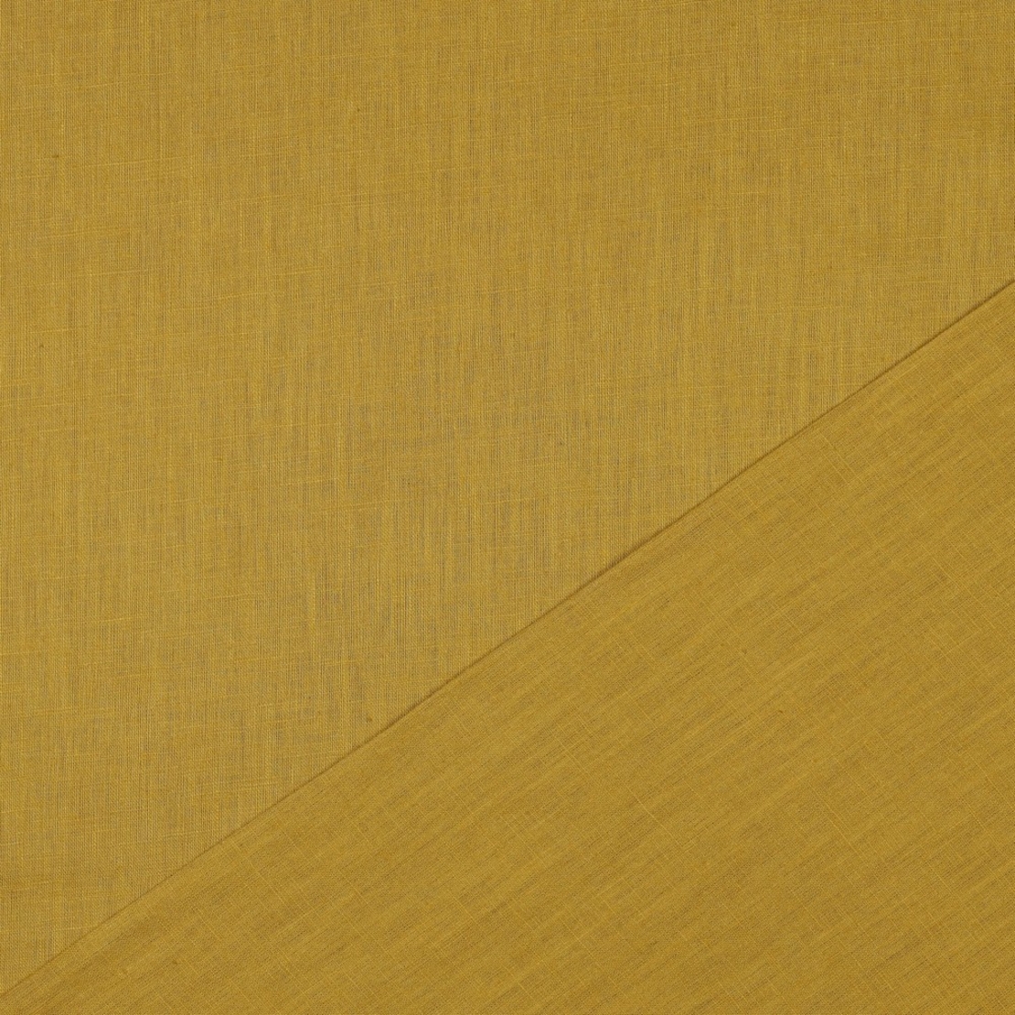 אריג פשתן מכובס צבע מדבר זהבי