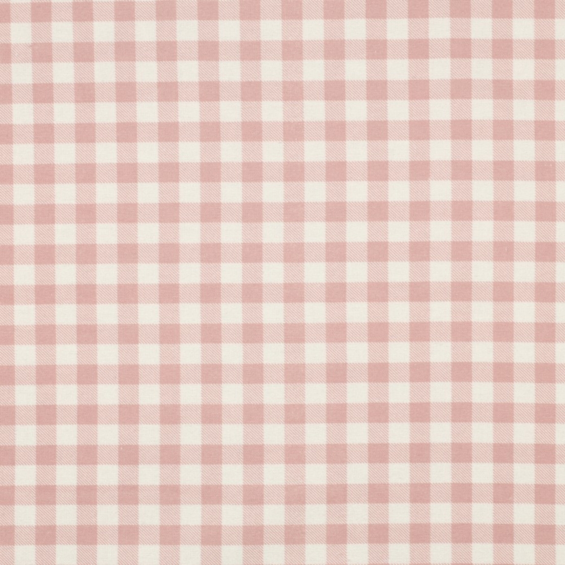 אריג פלנל משבצות ורוד לבן