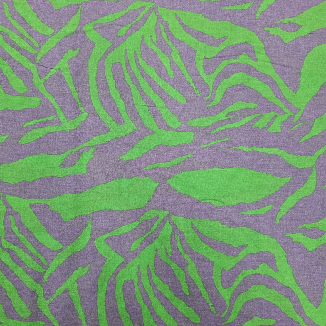 אריג ויסקוזה דפוס אבסטרקטי גווני לילך וירוק