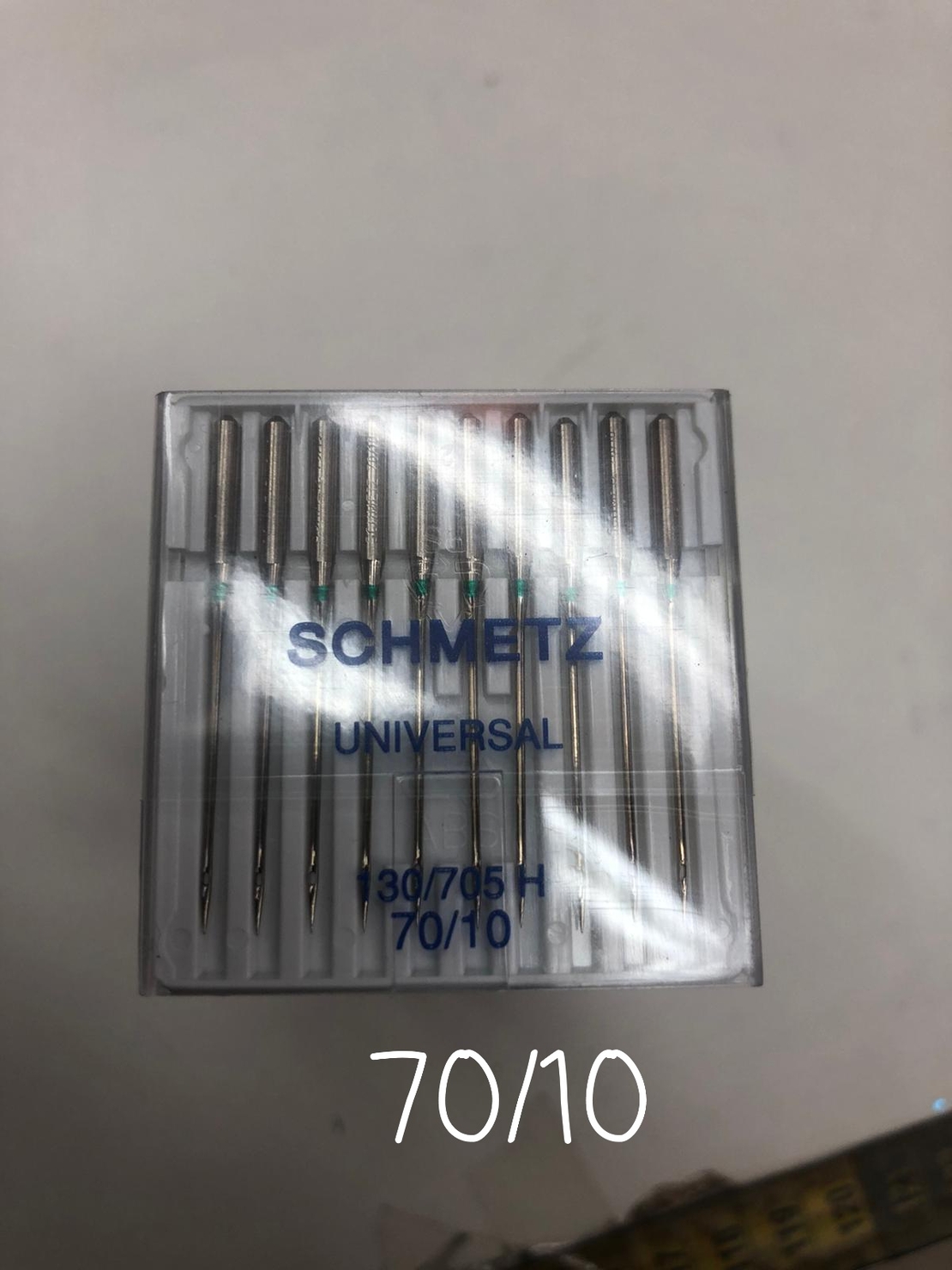 סט 10 מחטים למכונה ביתית תוצרת גרמניה גודל 70/10