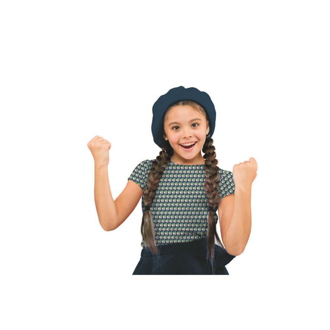 טריקו אורגני דפוס בלוקים קטנים בגווני סגול