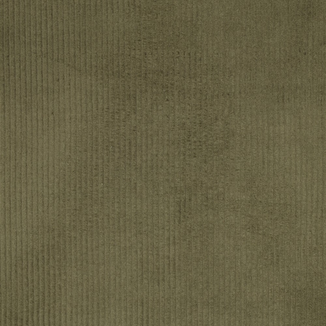 אריג קורדרוי מכובס פס רחב צבע ירוק זית