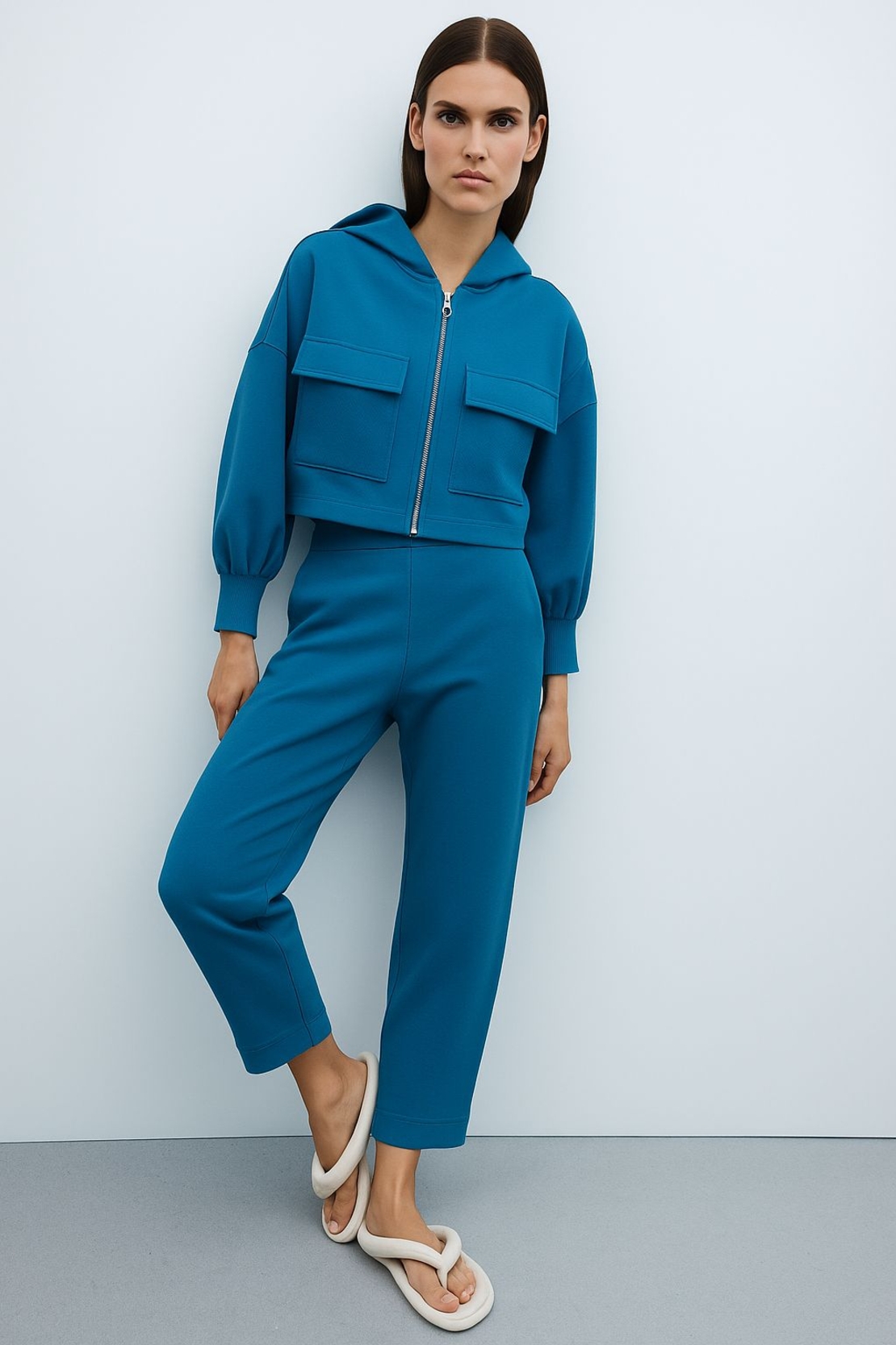 פרנץ טרי צבע כחול פטרול