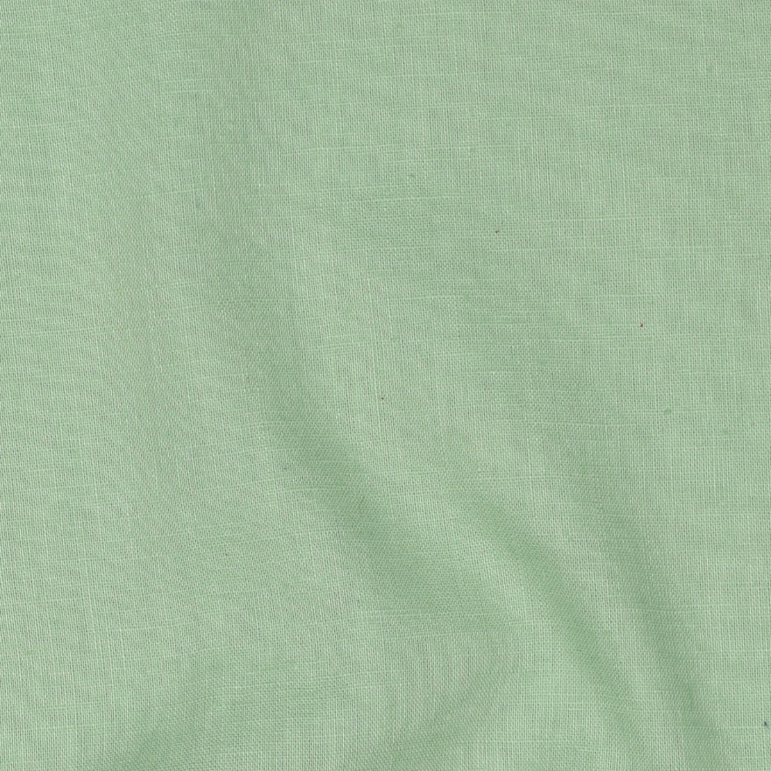 אריג פשתן מכובס צבע ירוק בהיר