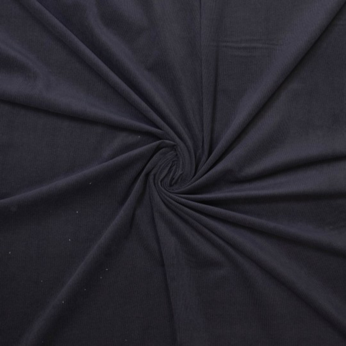 אריג קורדרוי בייבי שחור פחם