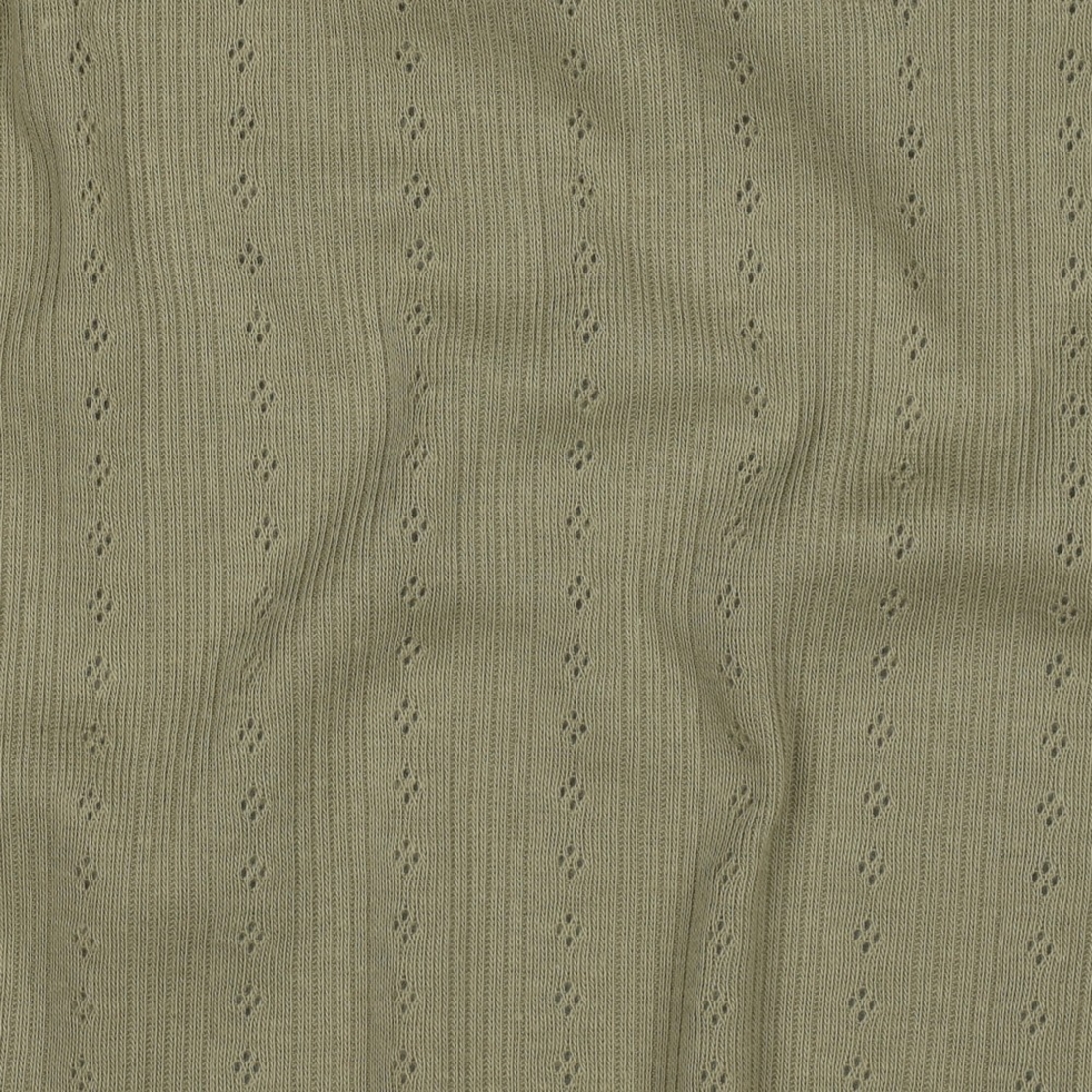 סריג פוינטל דוגמה שורות צבע ירוק מרווה