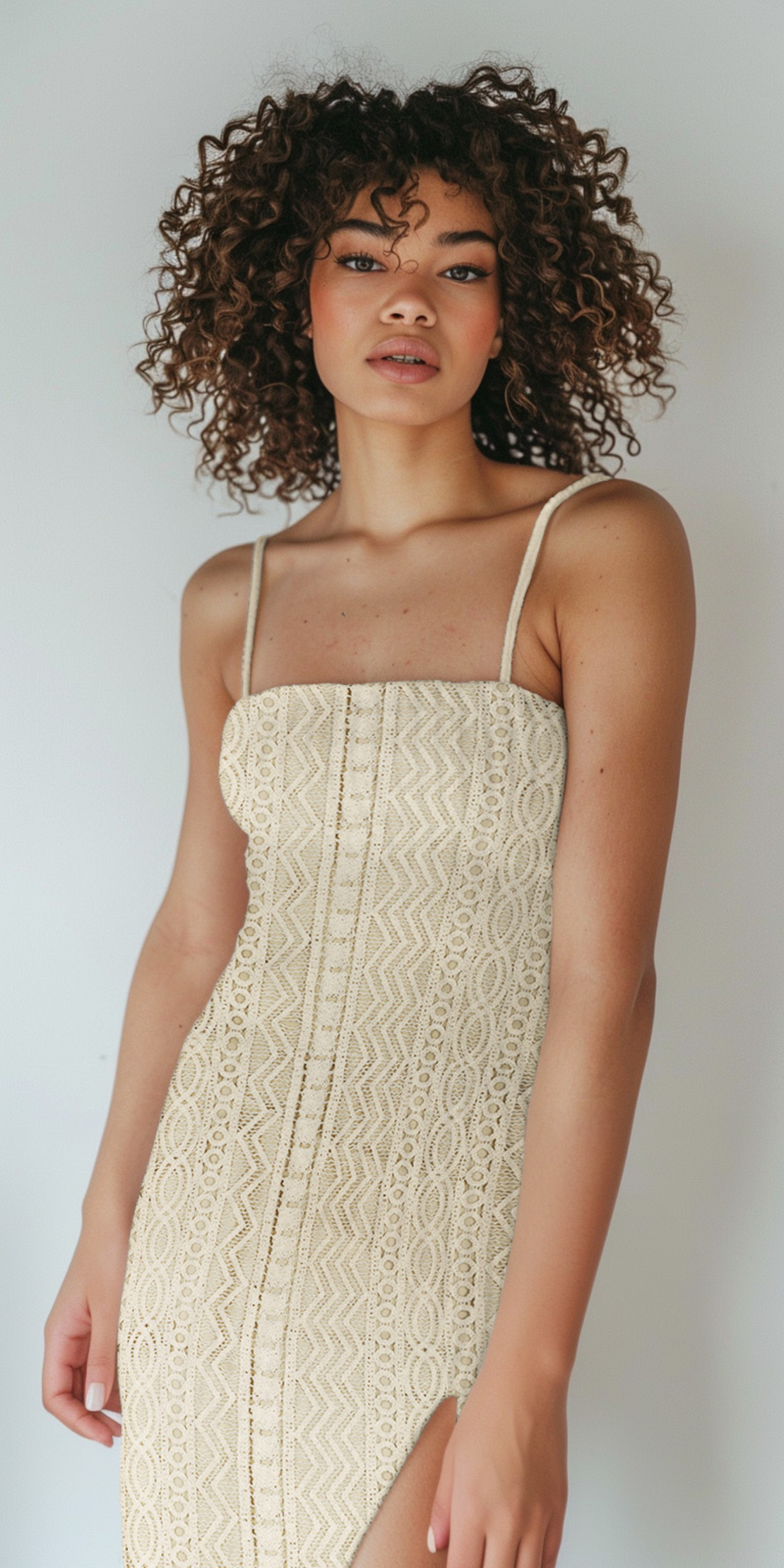 רשת קרושה כותנה צבע אופוויט