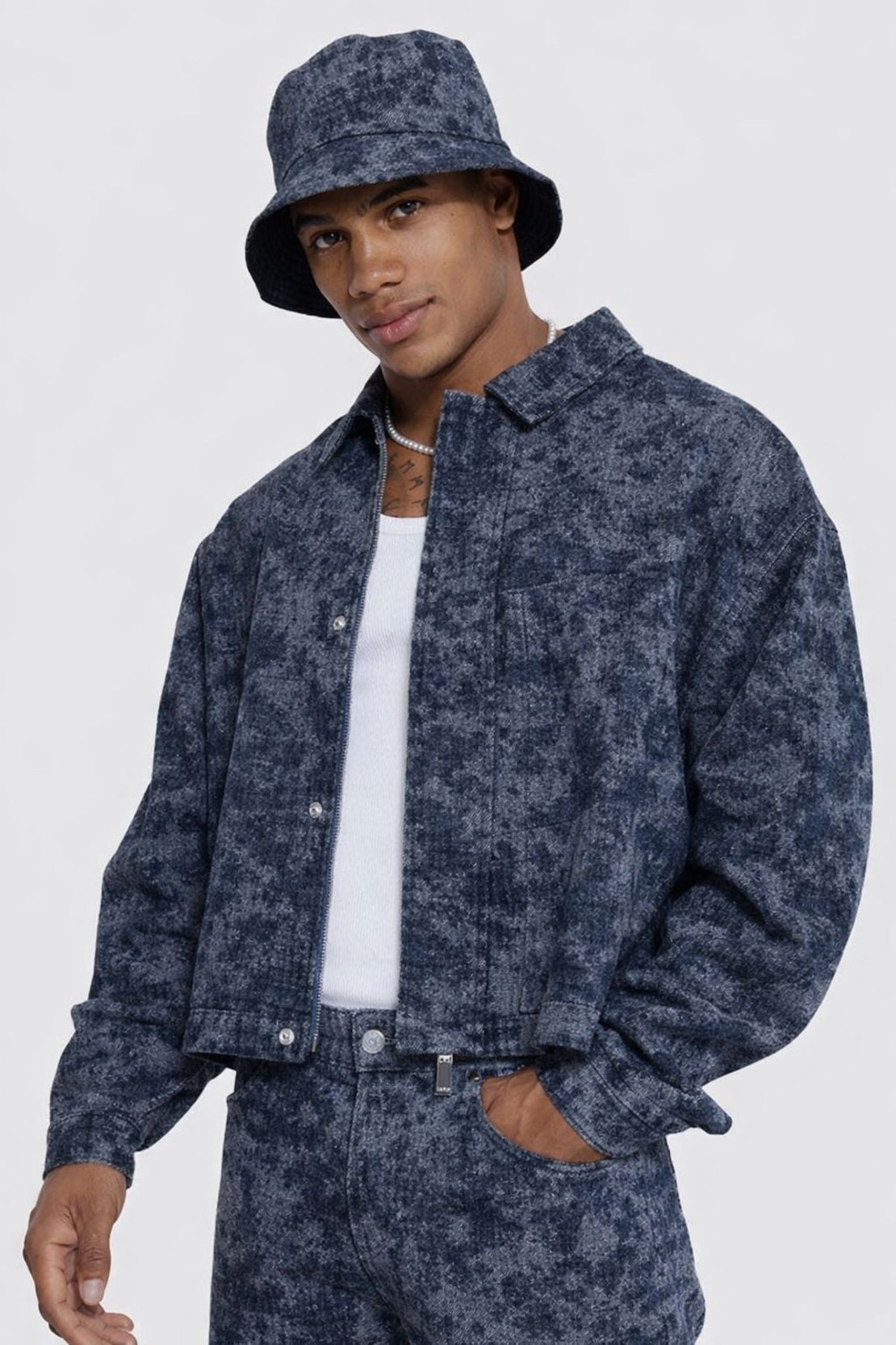 אריג גינס גקארד דוגמה מופשטת