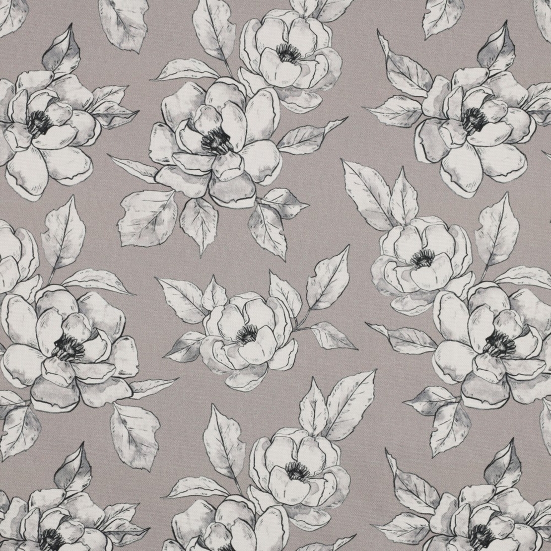 אריג קנבס דפוס דיגיטלי מגנוליות על רקע חול