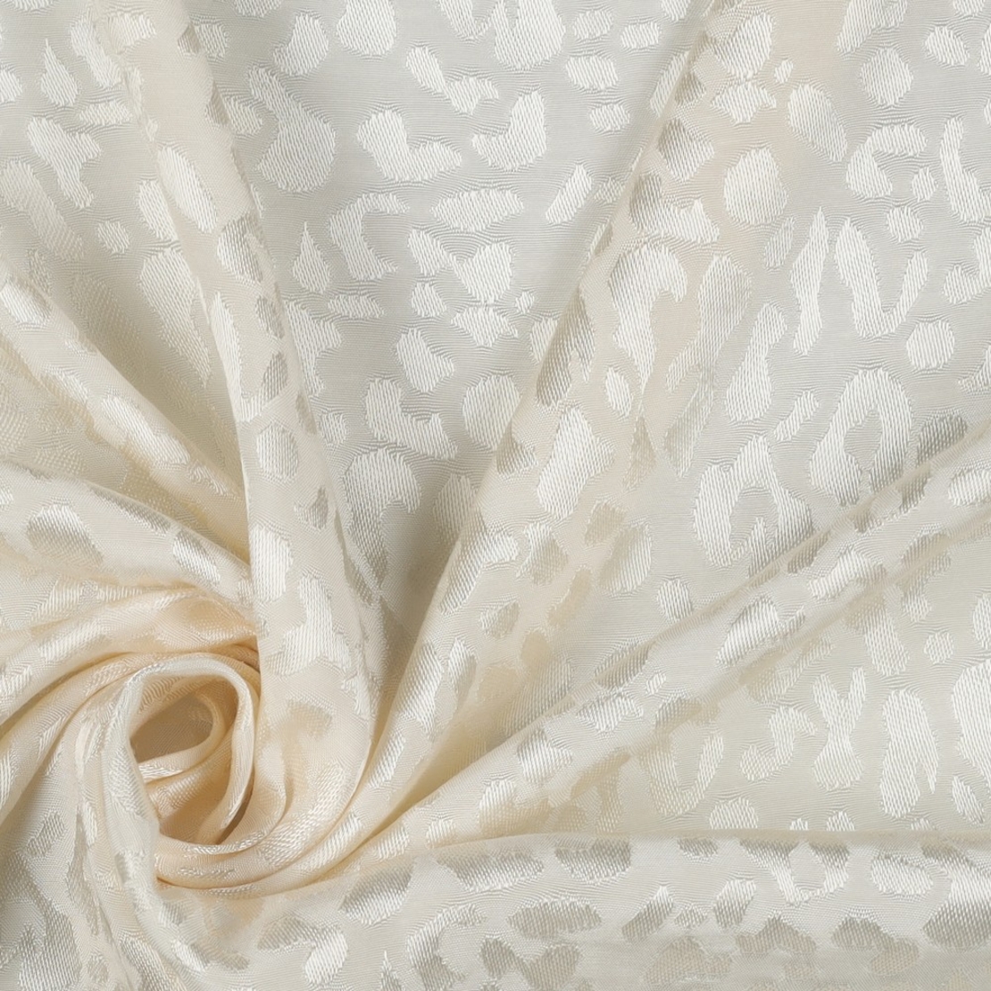 אריג ויסקוזה גקארד לבן חם דוגמת מנומר