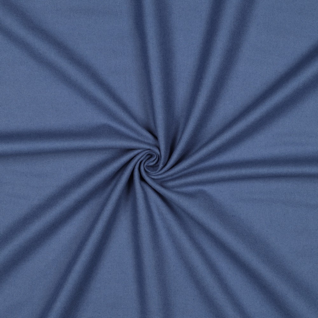 אריג פלנל צבע כחול גינס