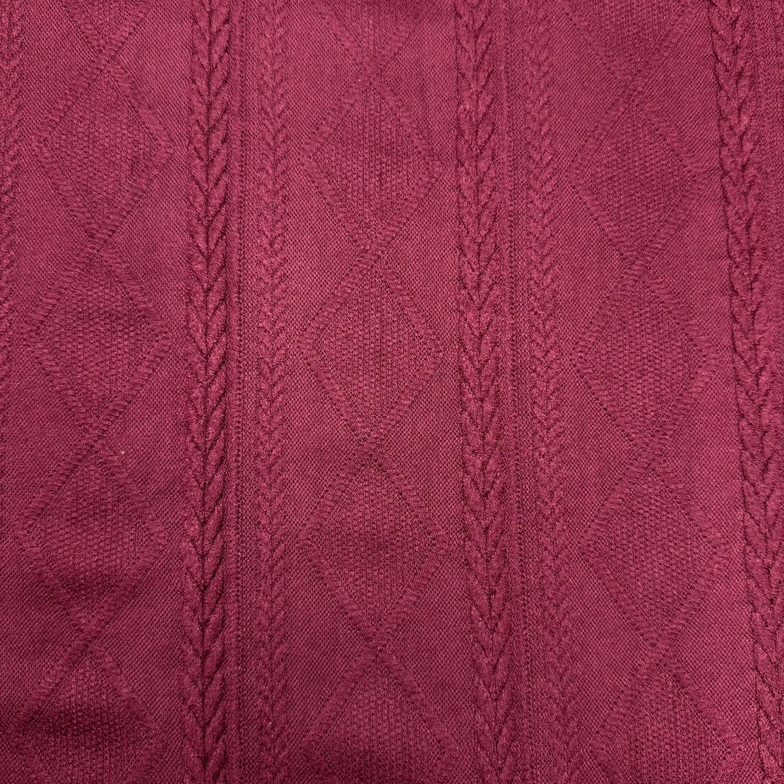 סריג צמות צבע בורדו עמוק דגם ורונה