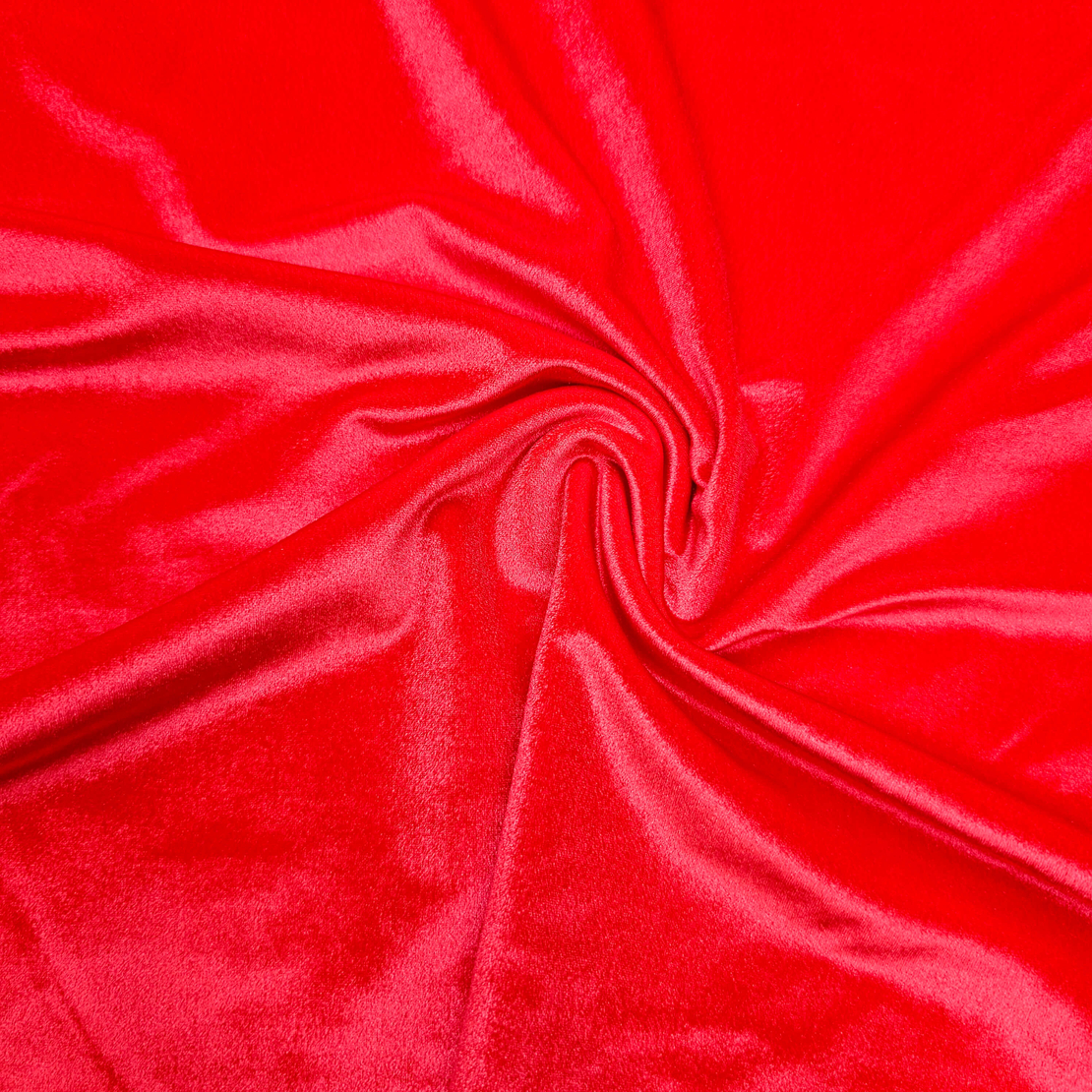 קטיפה משי דגם Panama צבע אדום נאון
