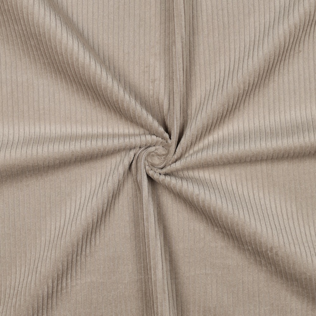 אריג קורדרוי מכובס פס רחב צבע חול