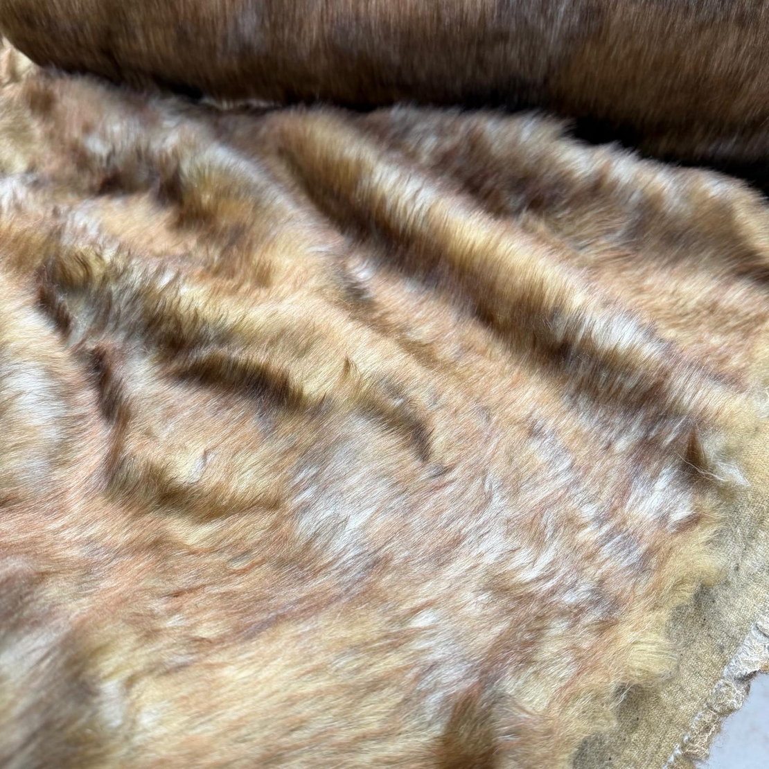 פרווה משי גווני כאמל חום דגם מריאנה