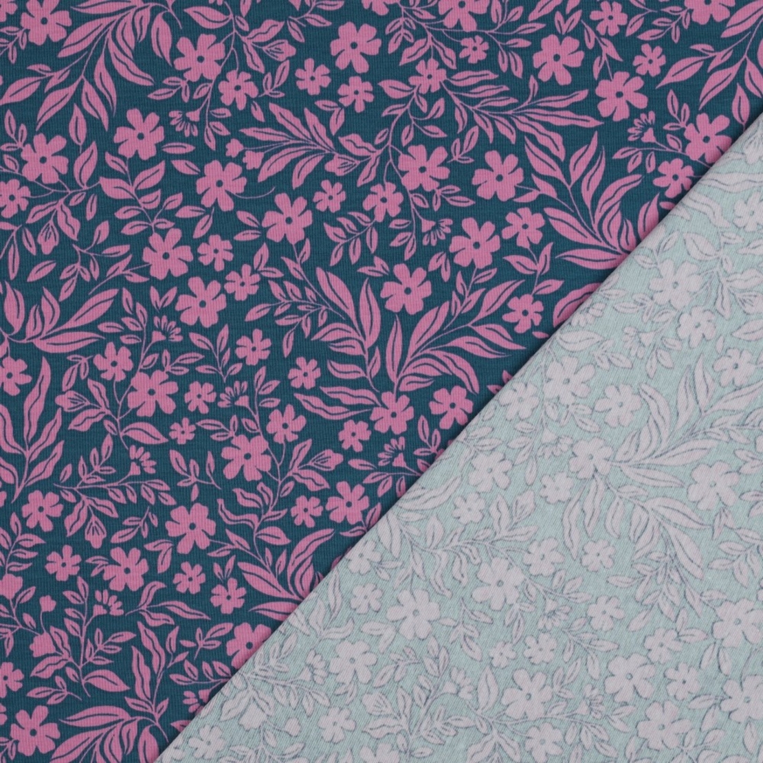 טריקו בוקר בטוסקנה בגווני פטרול וסגלגל