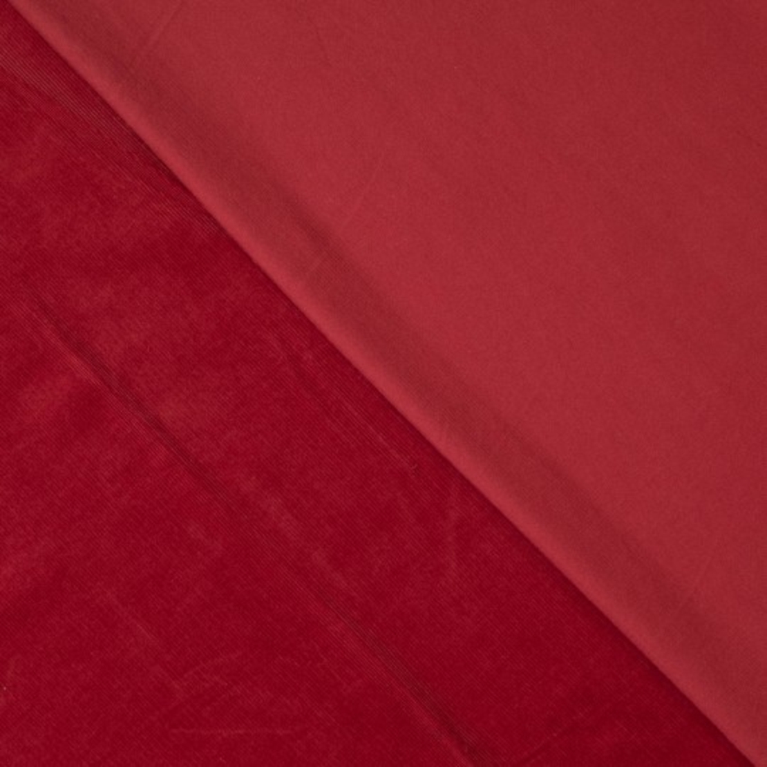 אריג קורדרוי בייבי צבע בורדו יין