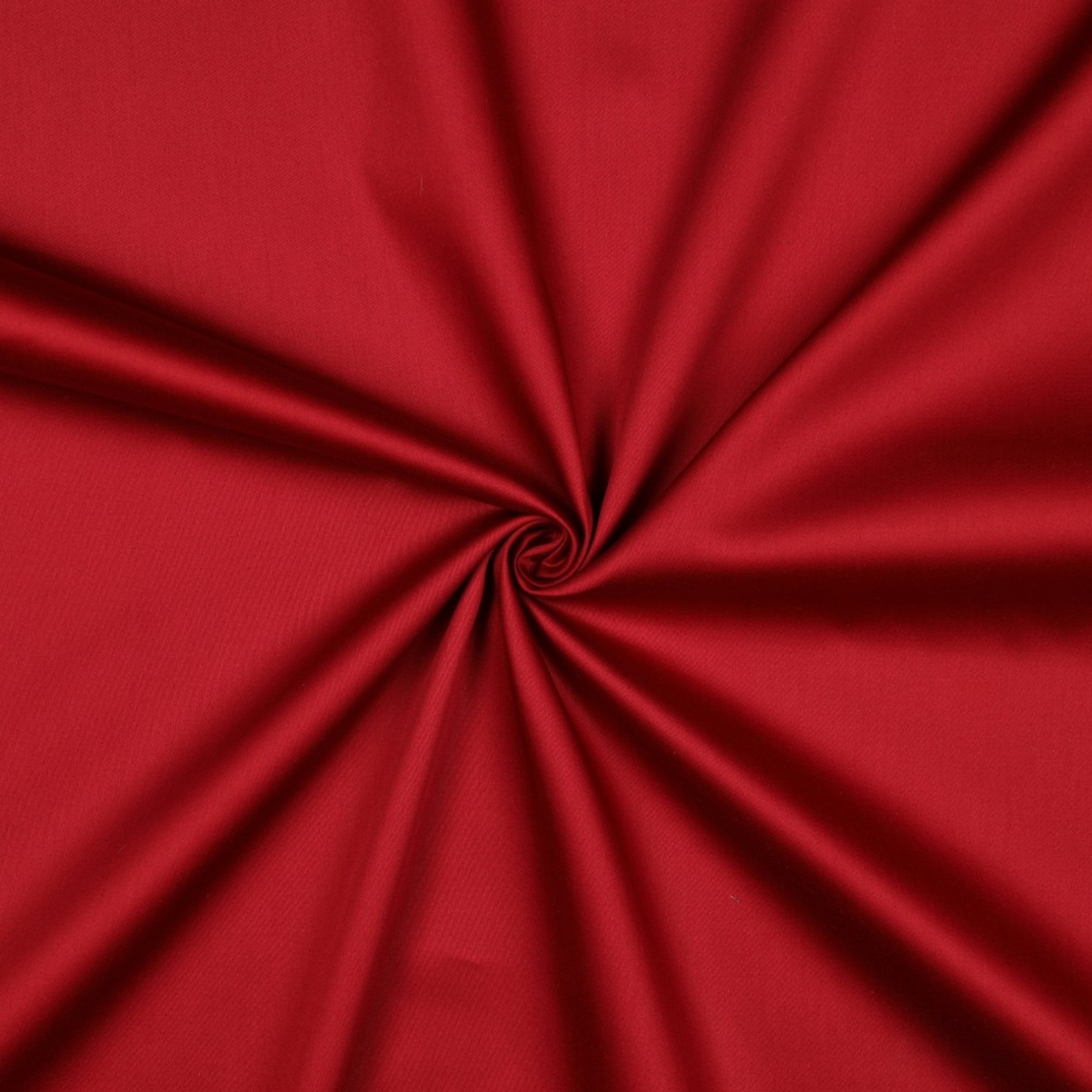 אריג כותנה סטן צבע בורדו