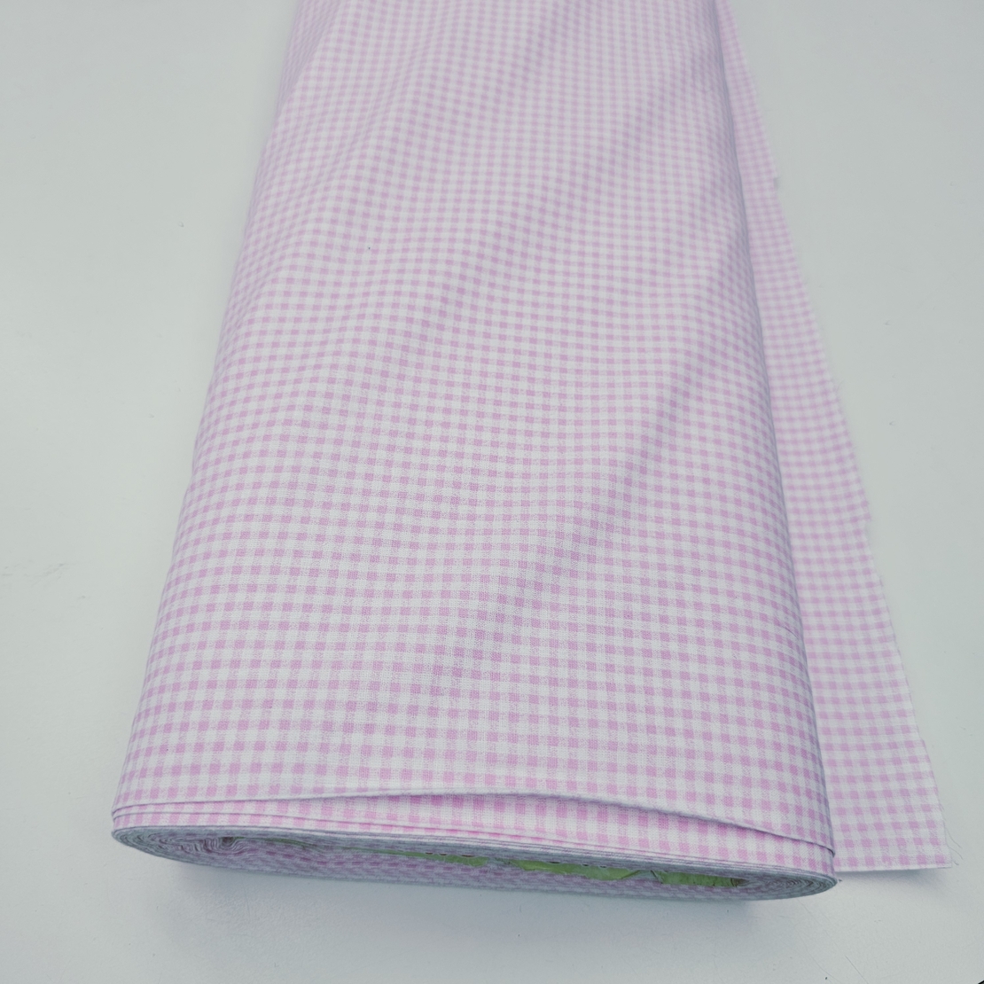 אריג כותנה פפיטה ורוד לבן