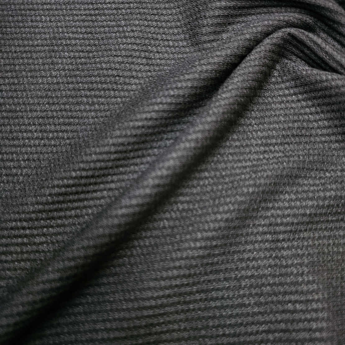 סריג וופל צבע שחור דגם אנסטסיה