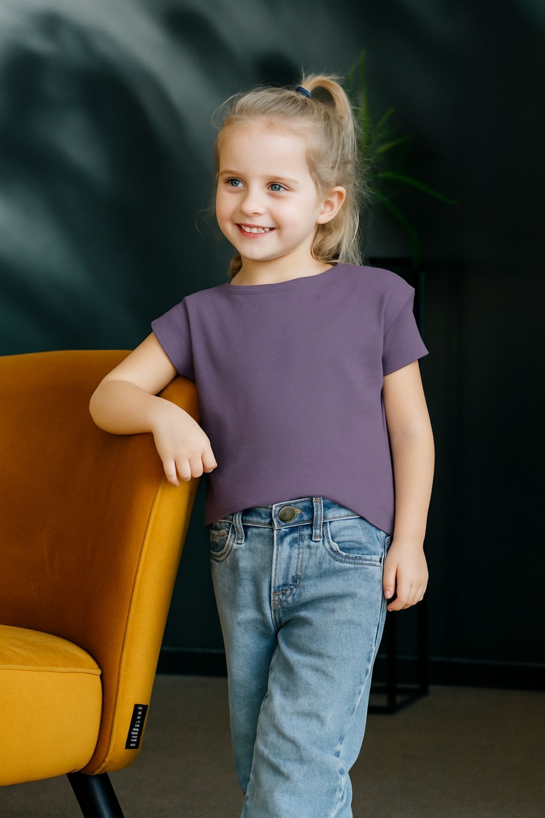 טריקו כותנה אורגני צבע ענבים