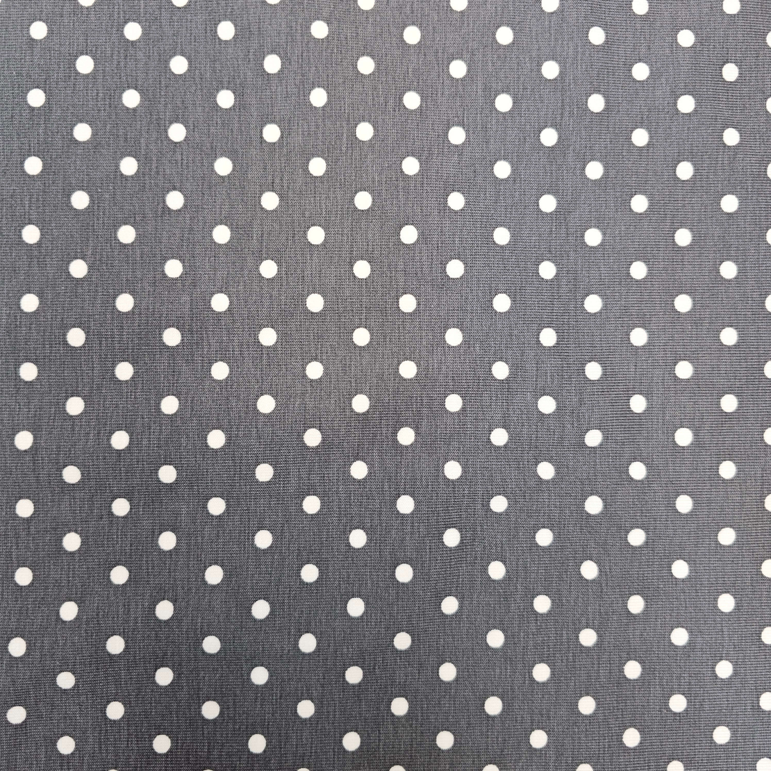 טריקו כותנה דפוס נקודות על רקע אפור בינוני