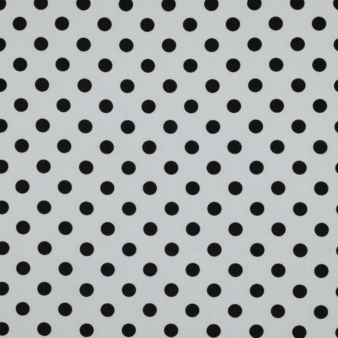 אריג ויסקוזה דפוס נקודות על רקע לבן