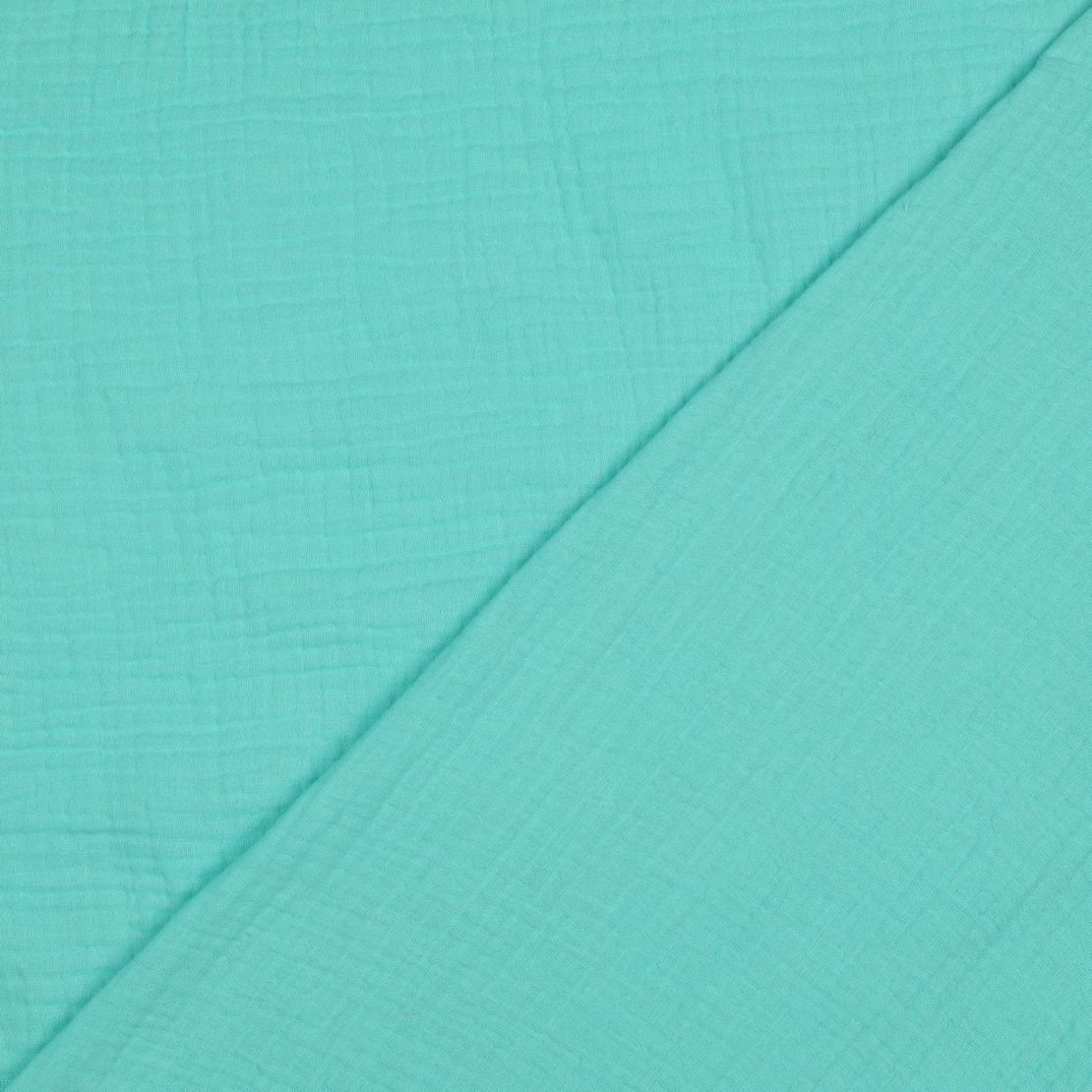 אריג דאבל טטרה אורגני צבע מנטה כהה