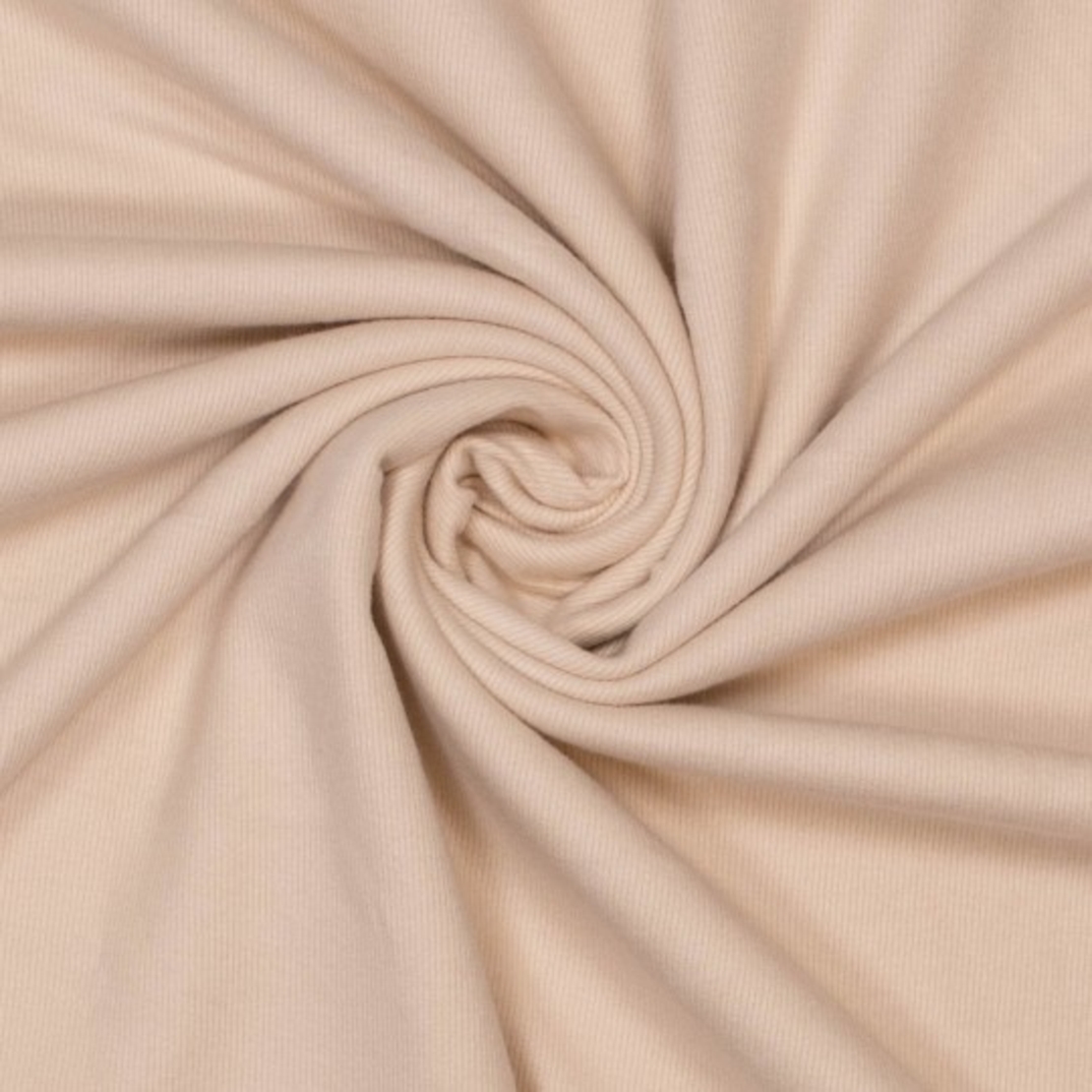 סריג ריב מוברש צבע קרם ברולה