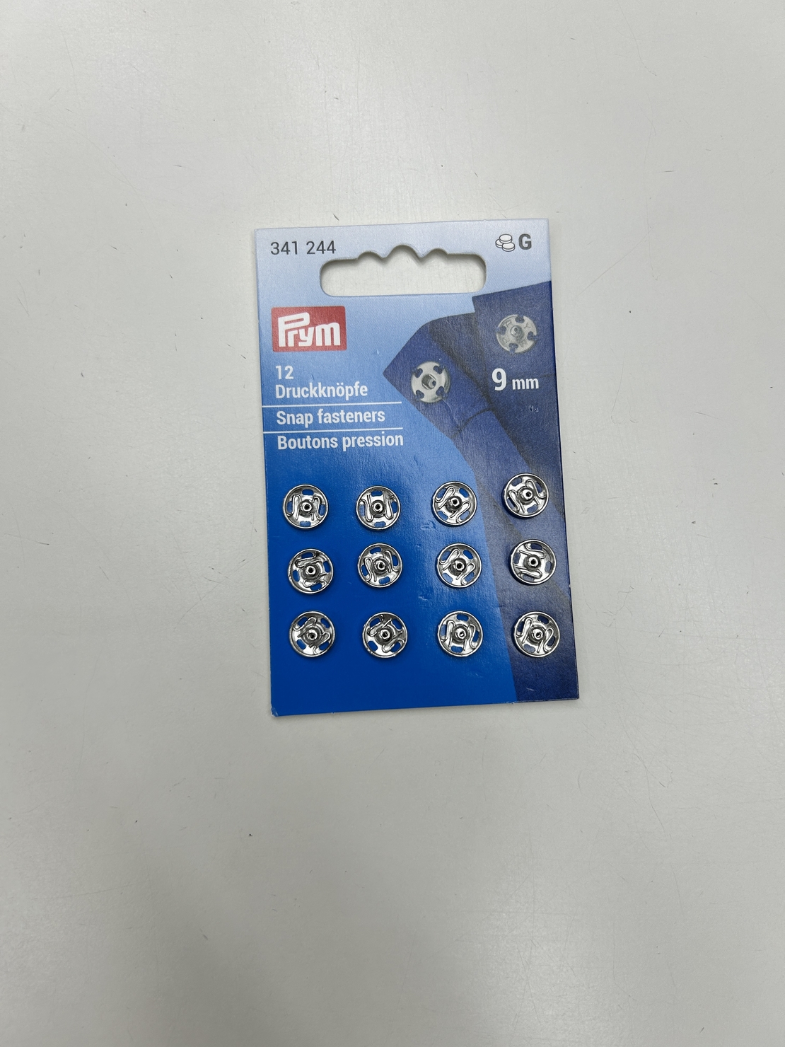 תיקתקים צבע כסף 9 ממ prym