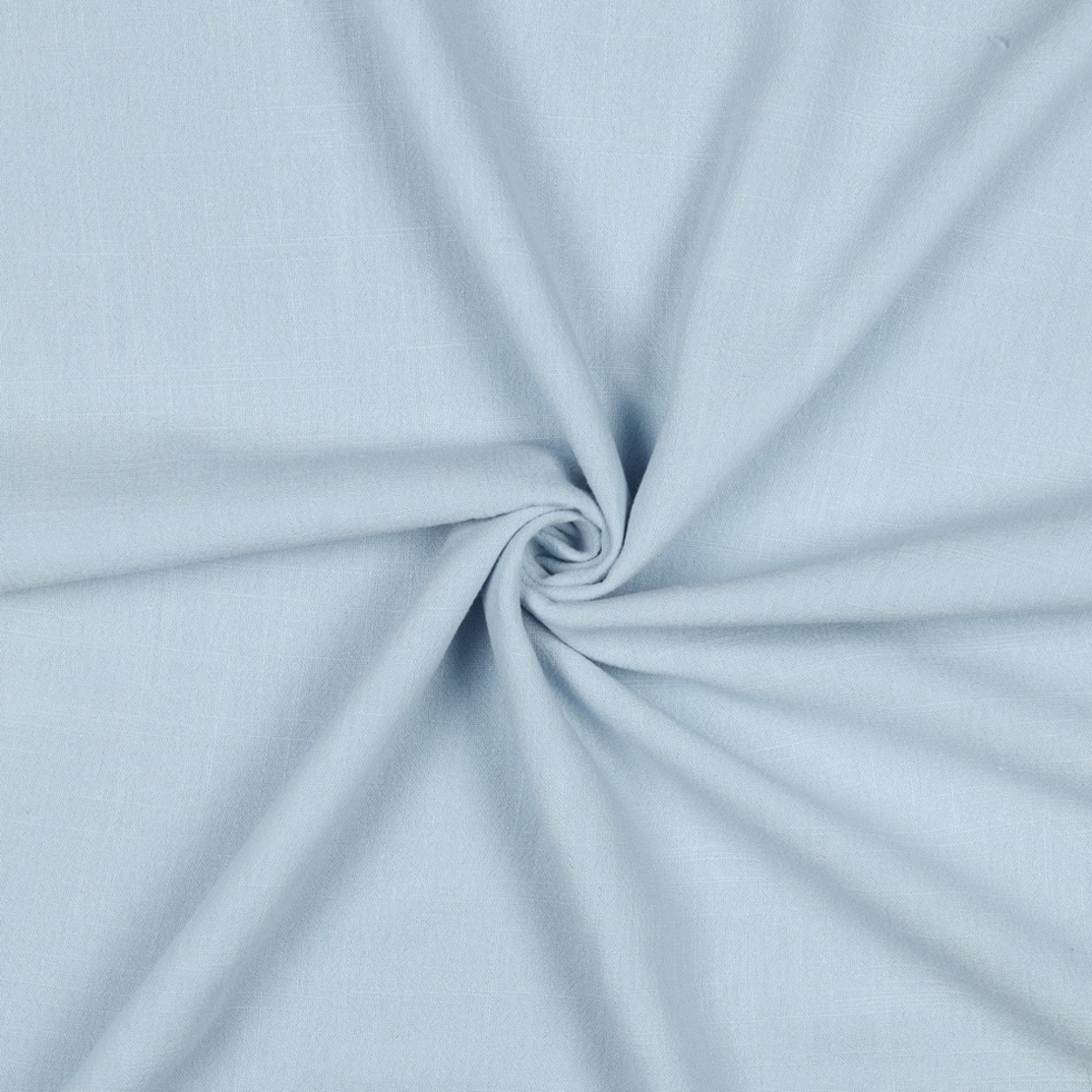 אריג פשתן מכובס צבע תכלת