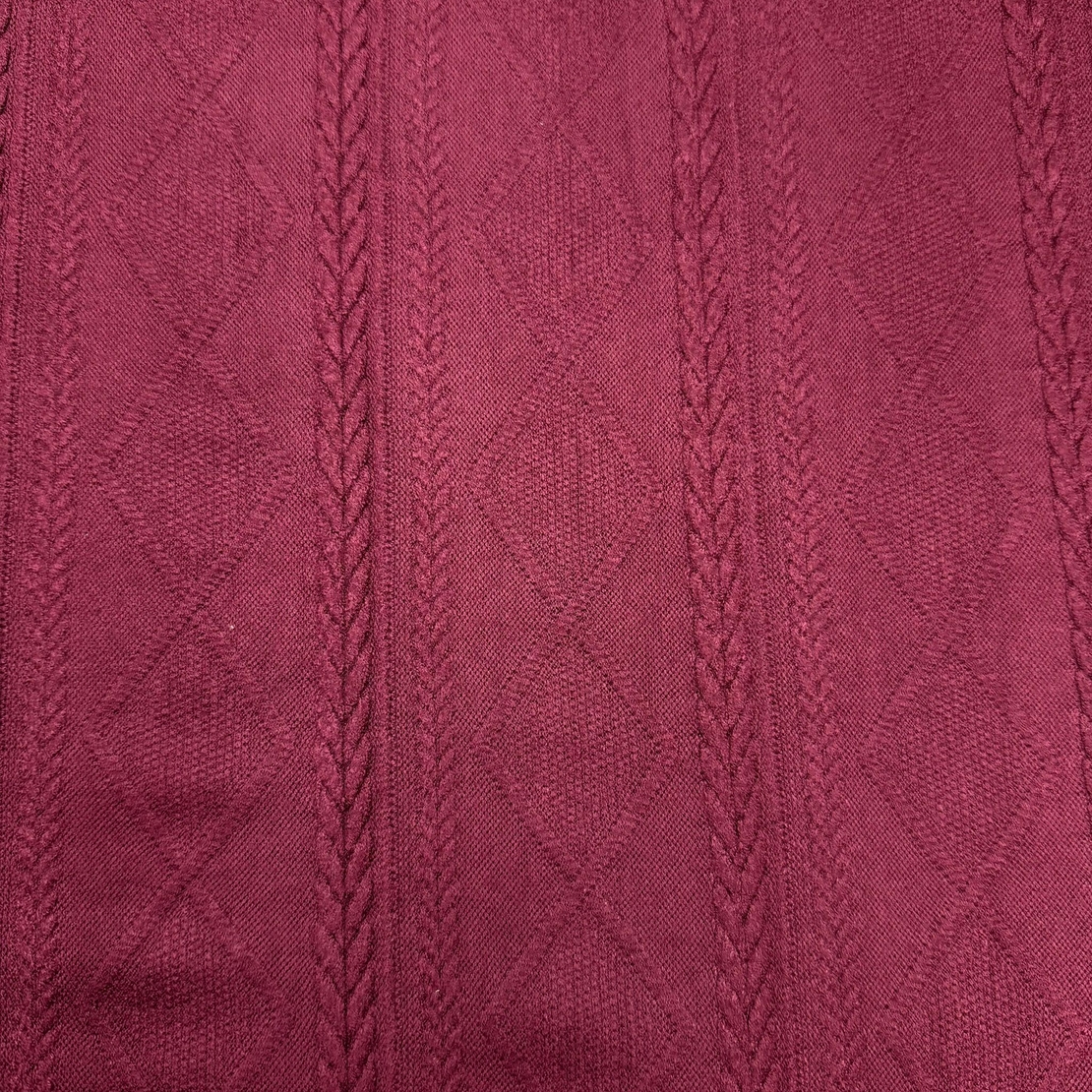 סריג צמות צבע בורדו עמוק דגם ורונה