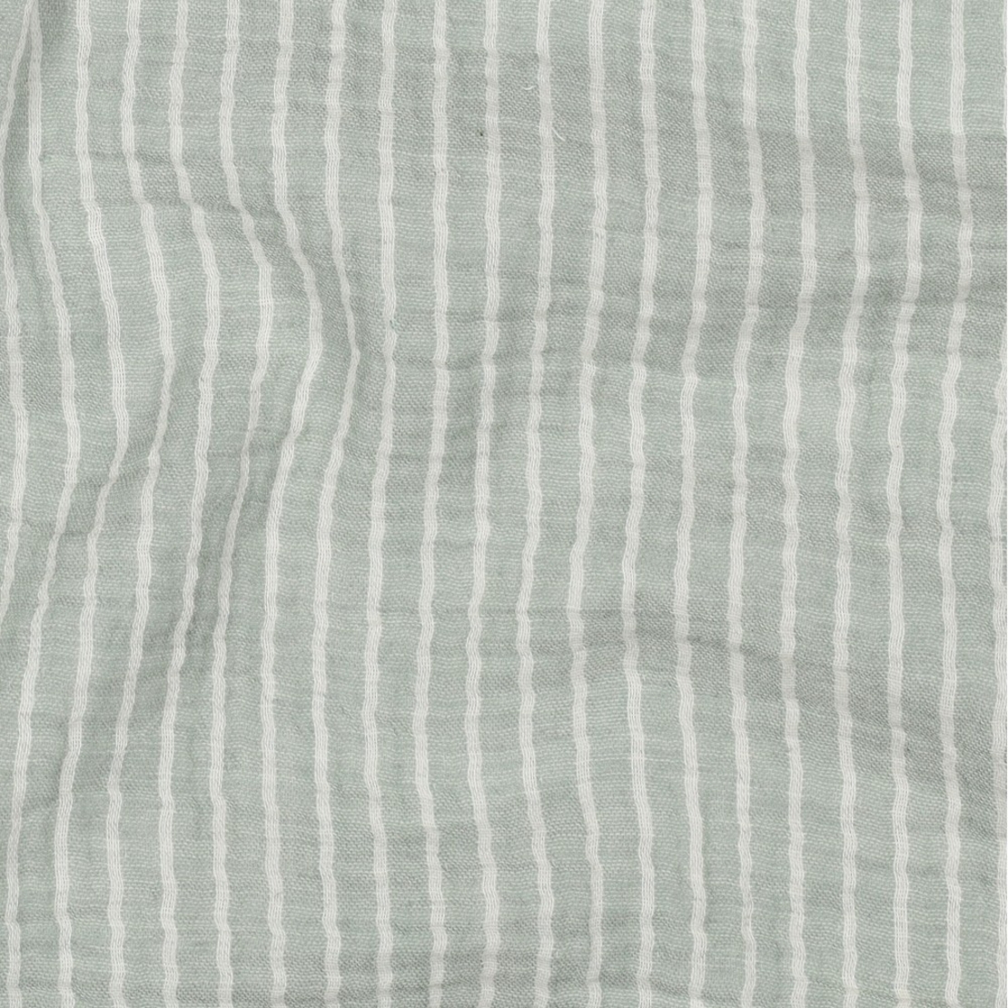 אריג דאבל טטרה דפוס פסים על רקע ירוק