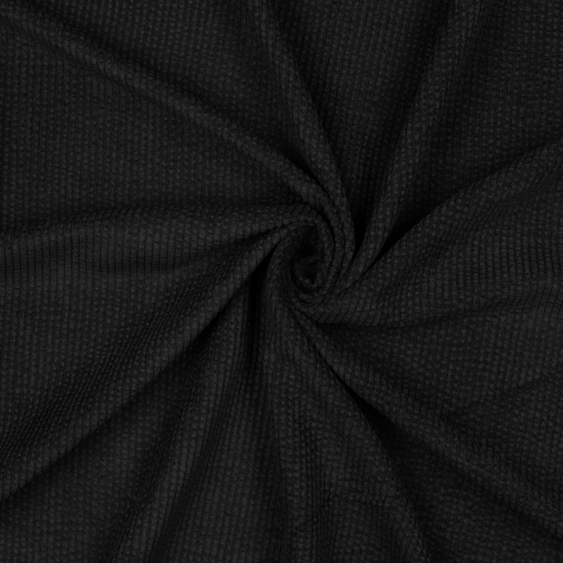 אריג קורדרוי באבלס צבע שחור