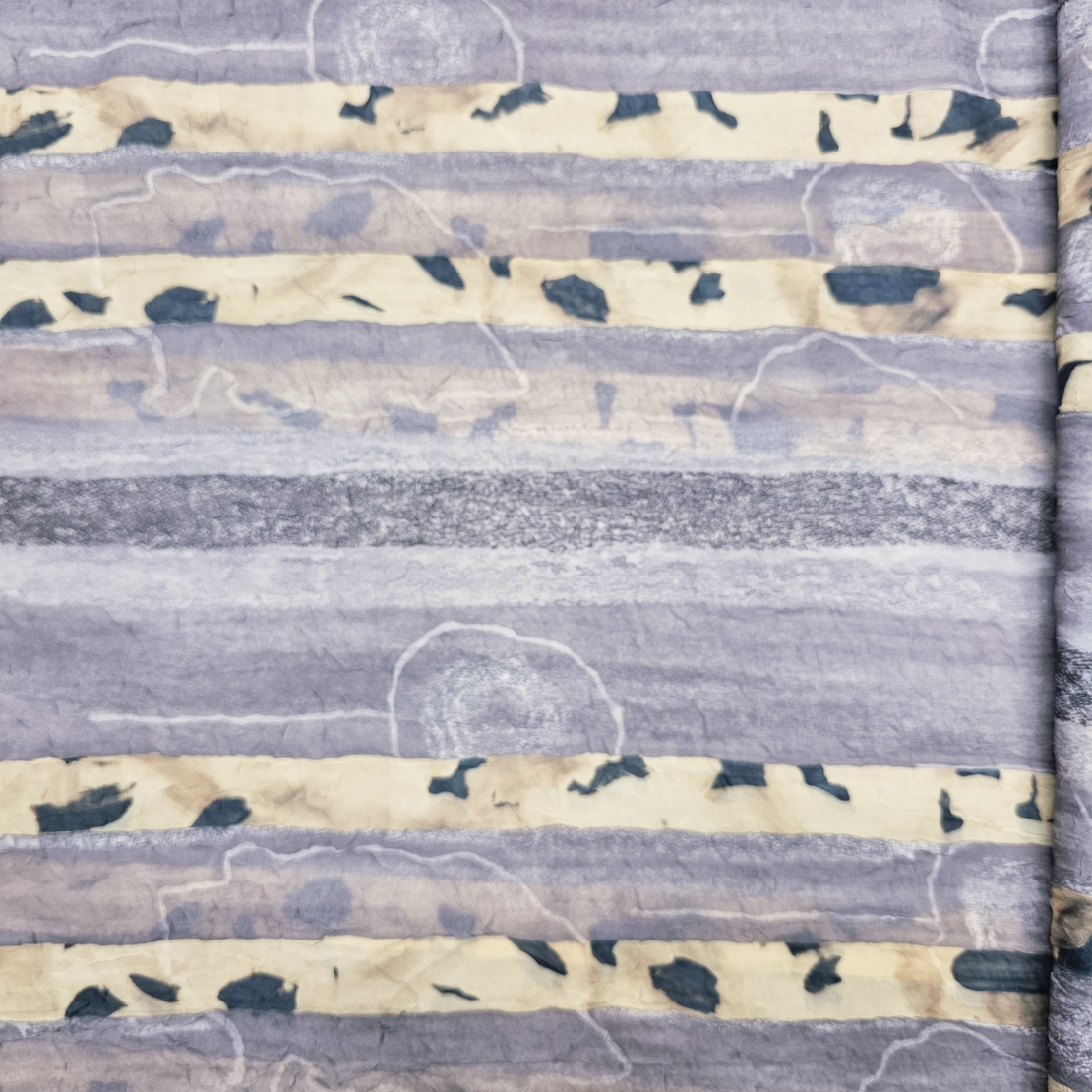 אריג שיפון אפרפר פס מנומר