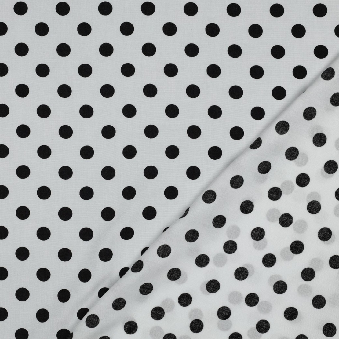 אריג ויסקוזה דפוס נקודות על רקע לבן