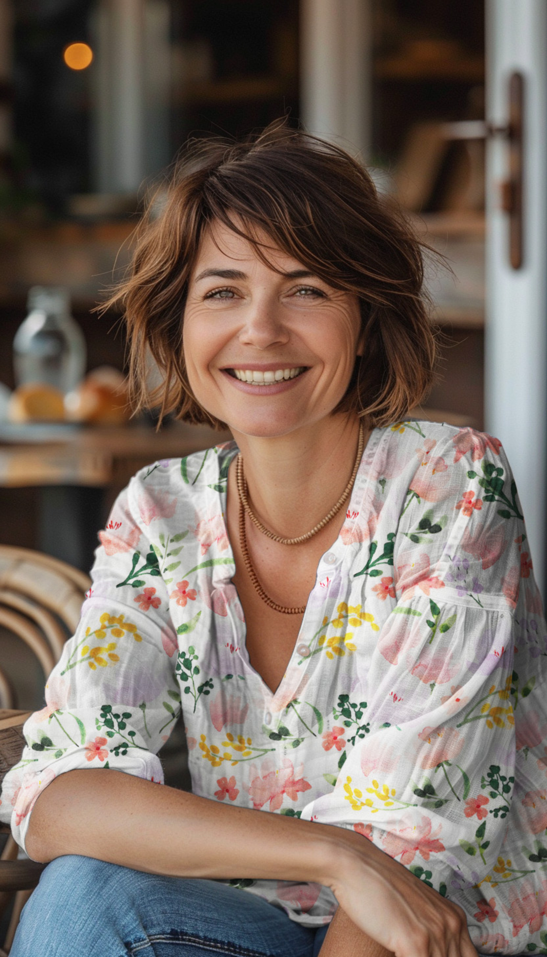 אריג דאבל טטרה דפוס פרחים מוציירים רקע לבן