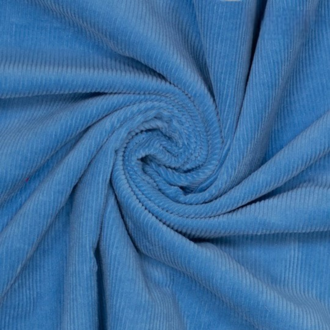 אריג קורדרוי לייקרה צבע כחול שמיים