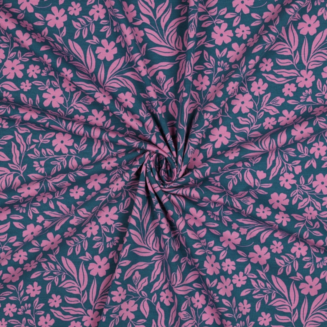 טריקו בוקר בטוסקנה בגווני פטרול וסגלגל