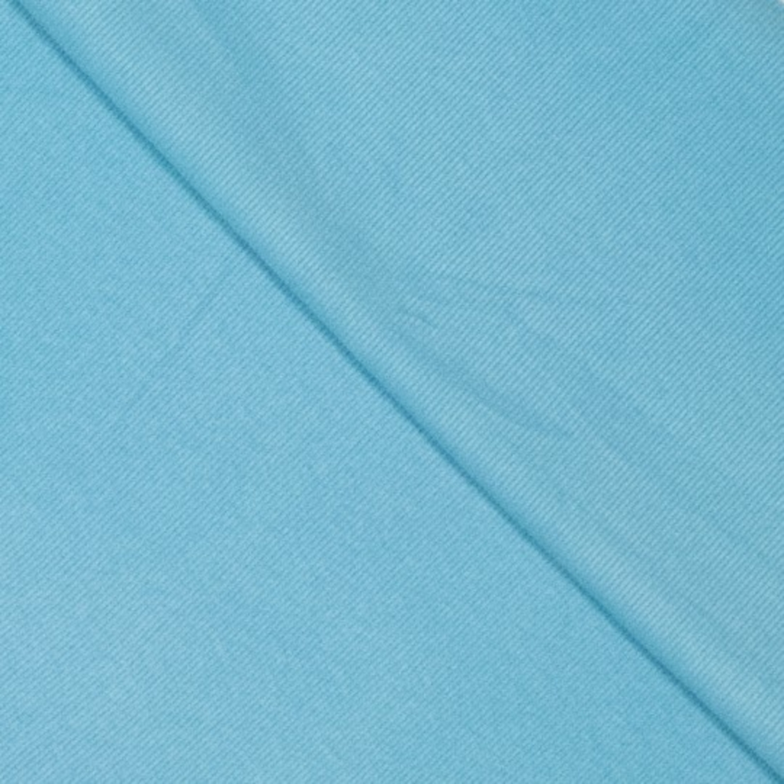 סריג ריב מוברש צבע תכלת שמיים