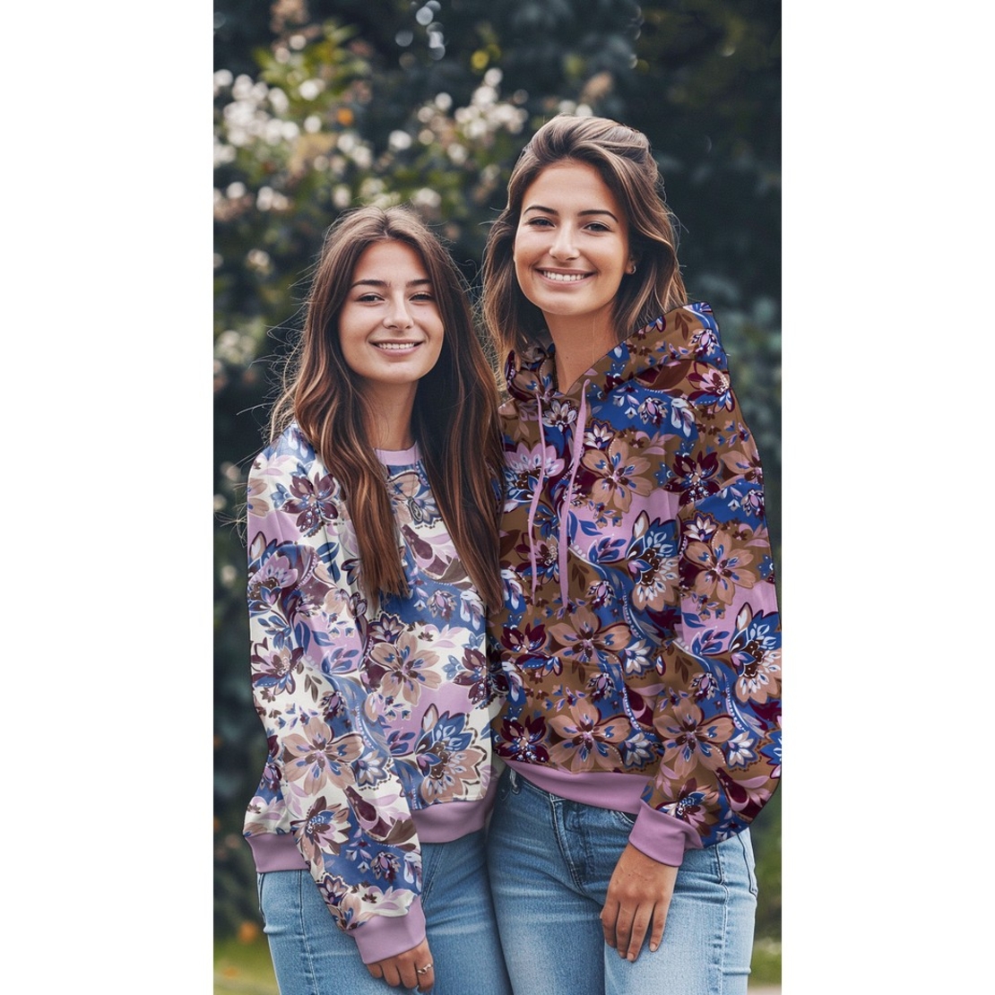 פרנץ טרי דפוס פרחים דיגיטלי על רקע אופוייט דגם רותם